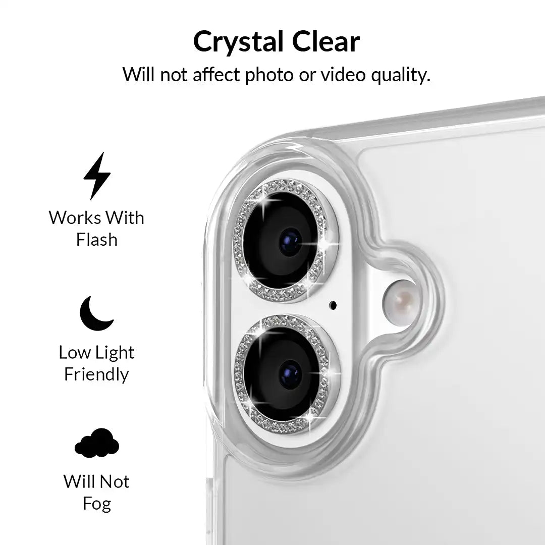 Crystal Glam Camera Lens Protector for iPhone
