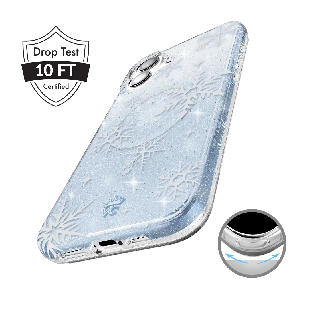 Snow Angel Glitter iPhone Case