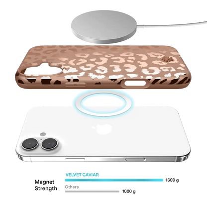 Bronze Chrome Leopard iPhone Case