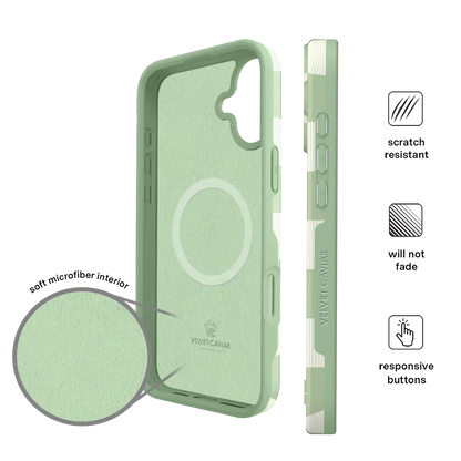 Pistachio Vibe Checkered iPhone Case