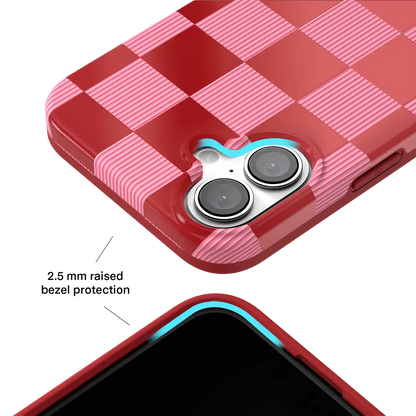 Rose Vibe Checkered iPhone Case