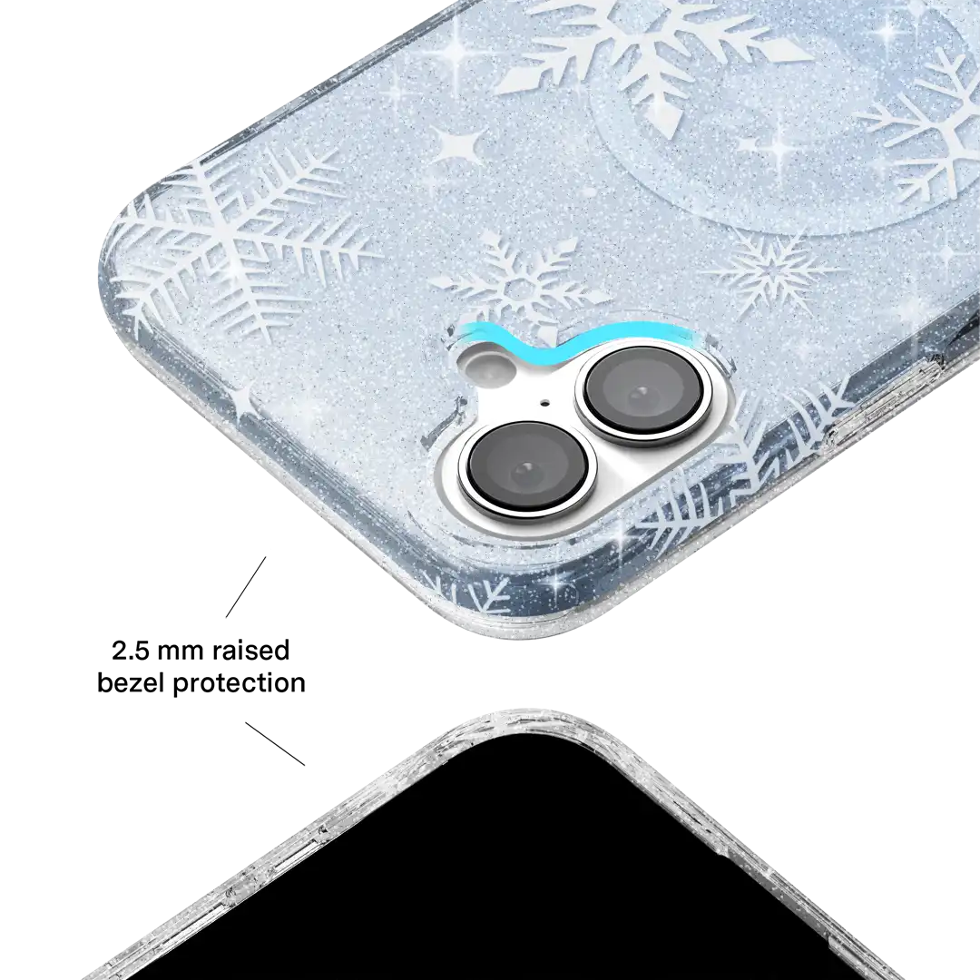 Snow Angel Glitter iPhone Case