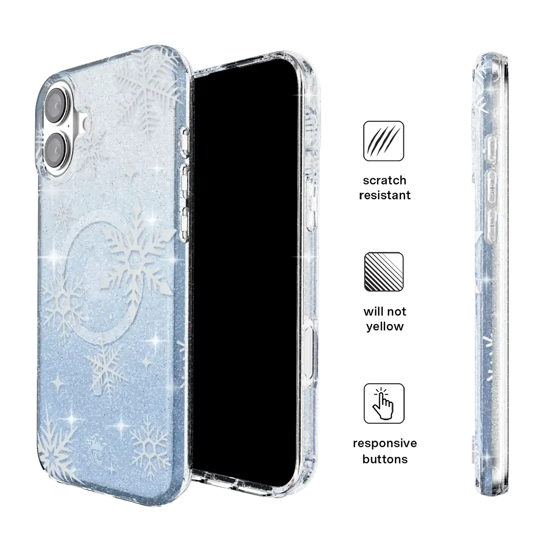 Snow Angel Glitter iPhone Case