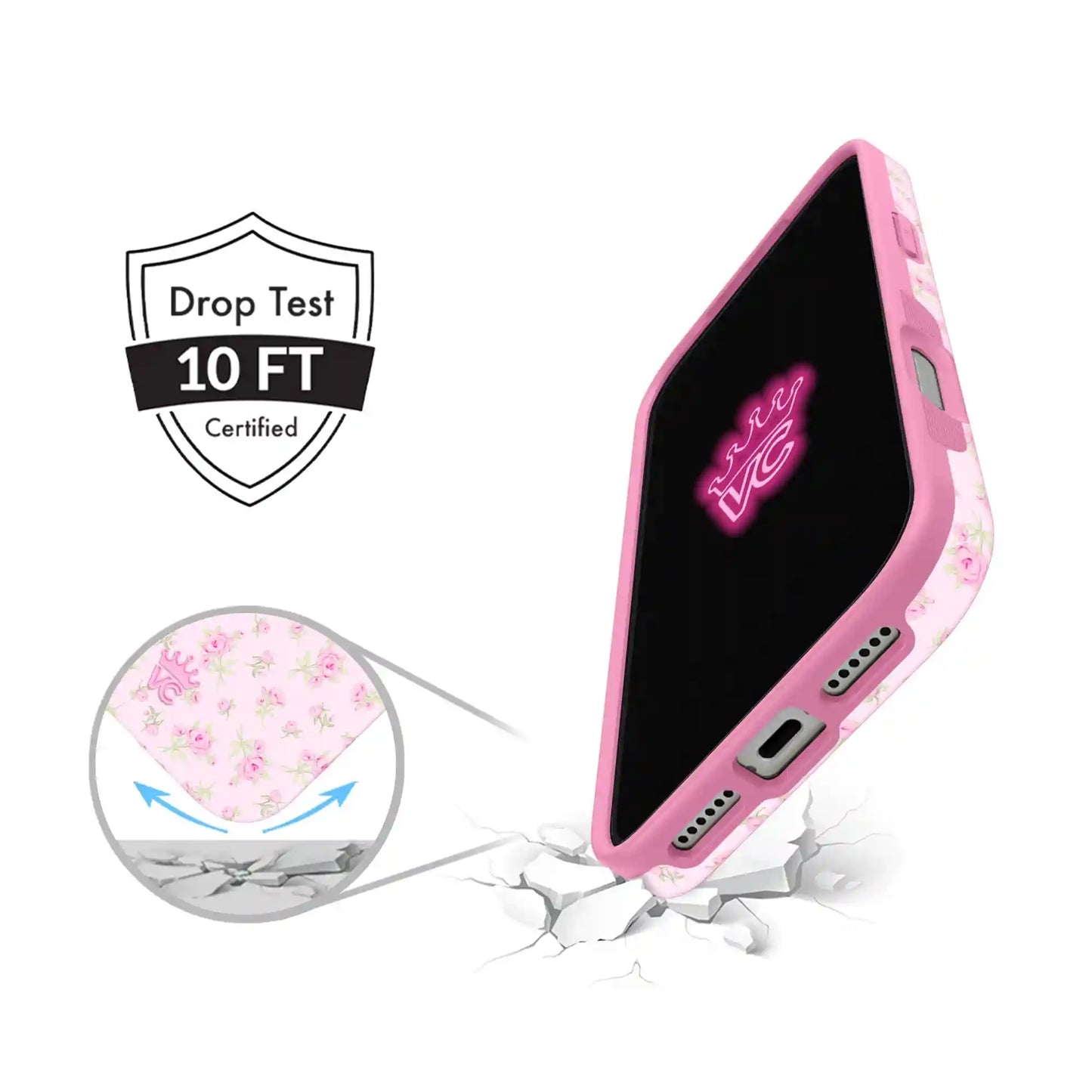 Dainty Pink Floral iPhone Case