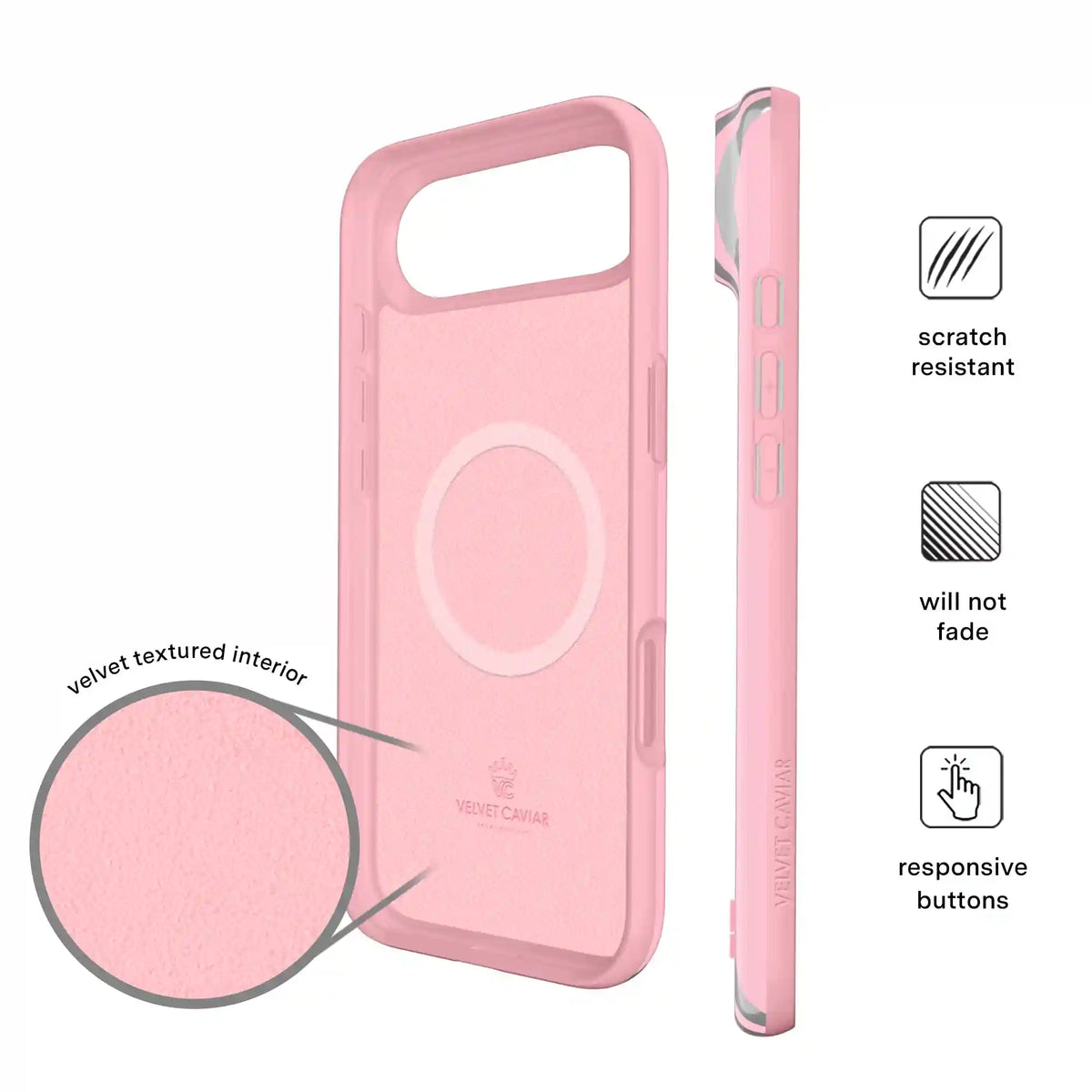 Pink Chrome Stripes iPhone Case