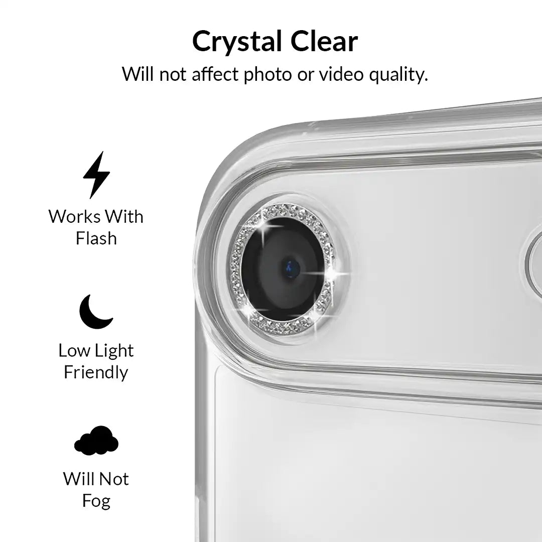 Crystal Glam Camera Lens Protector for iPhone