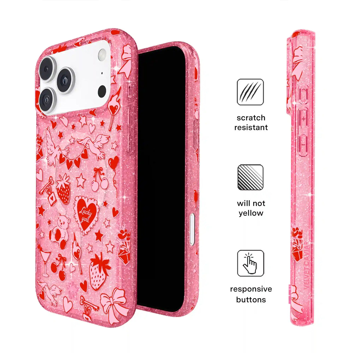 Be Mine Glitter iPhone Case