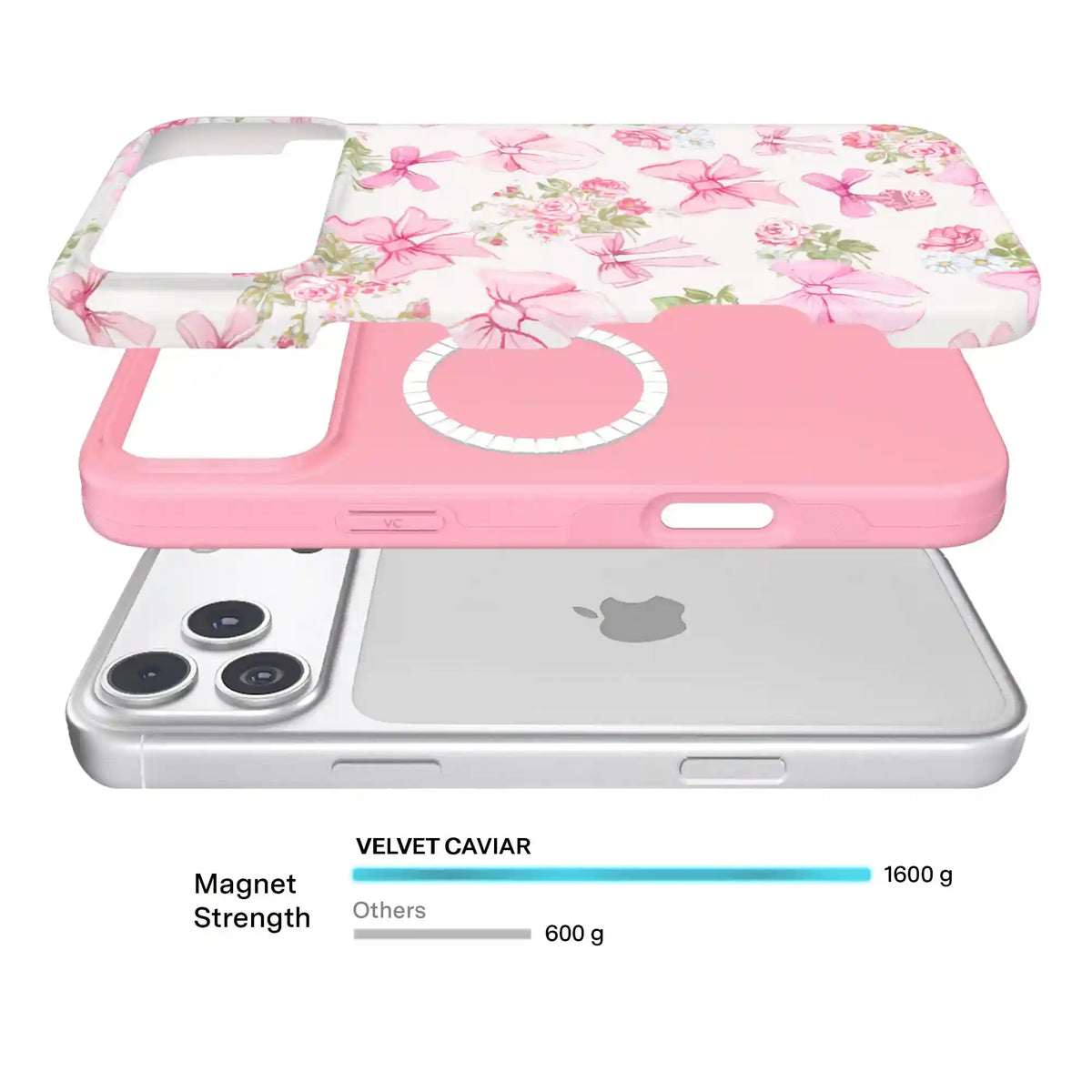 Posie Pink Bow iPhone Case