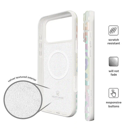 White Opal Leopard iPhone Case