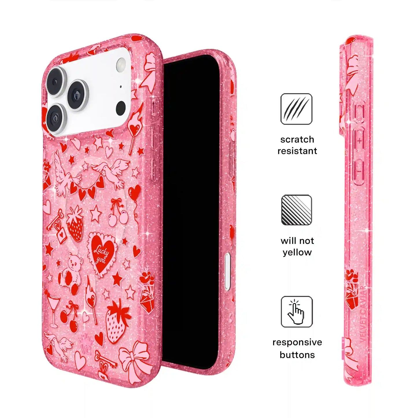 Be Mine Glitter iPhone Case
