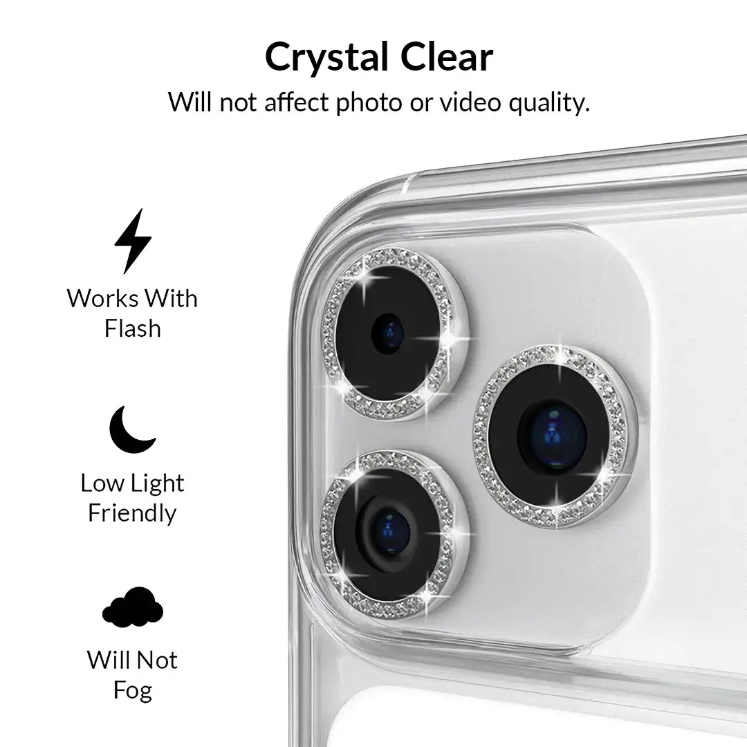 Crystal Glam Camera Lens Protector for iPhone