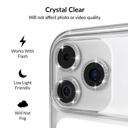 Crystal Glam Camera Lens Protector for iPhone