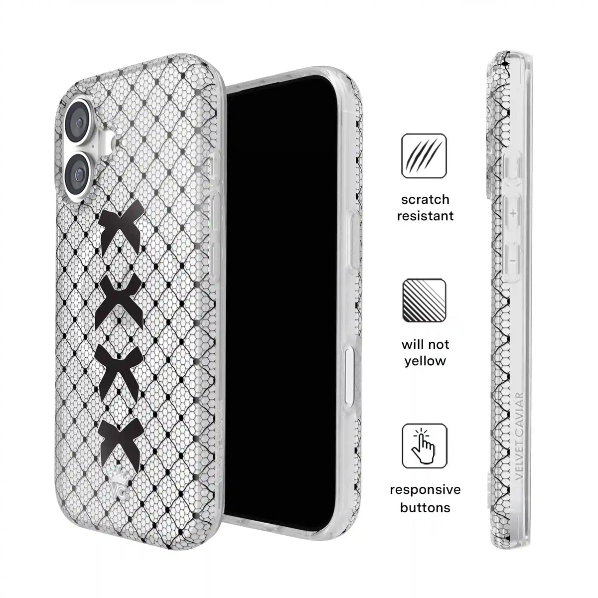 Lacy Black Bows iPhone Case