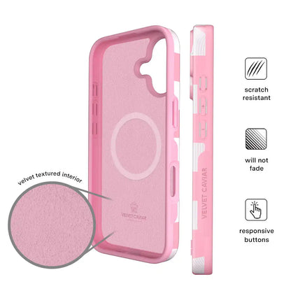 Pink Vibe Checkered iPhone Case