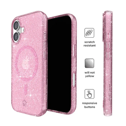 Pink Stardust Glitter iPhone Case