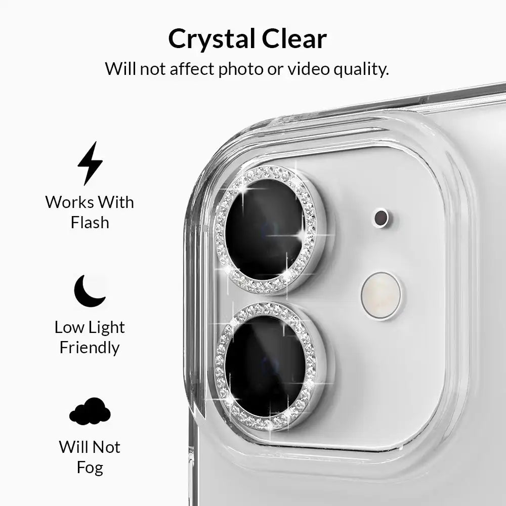 Crystal Glam Camera Lens Protector for iPhone