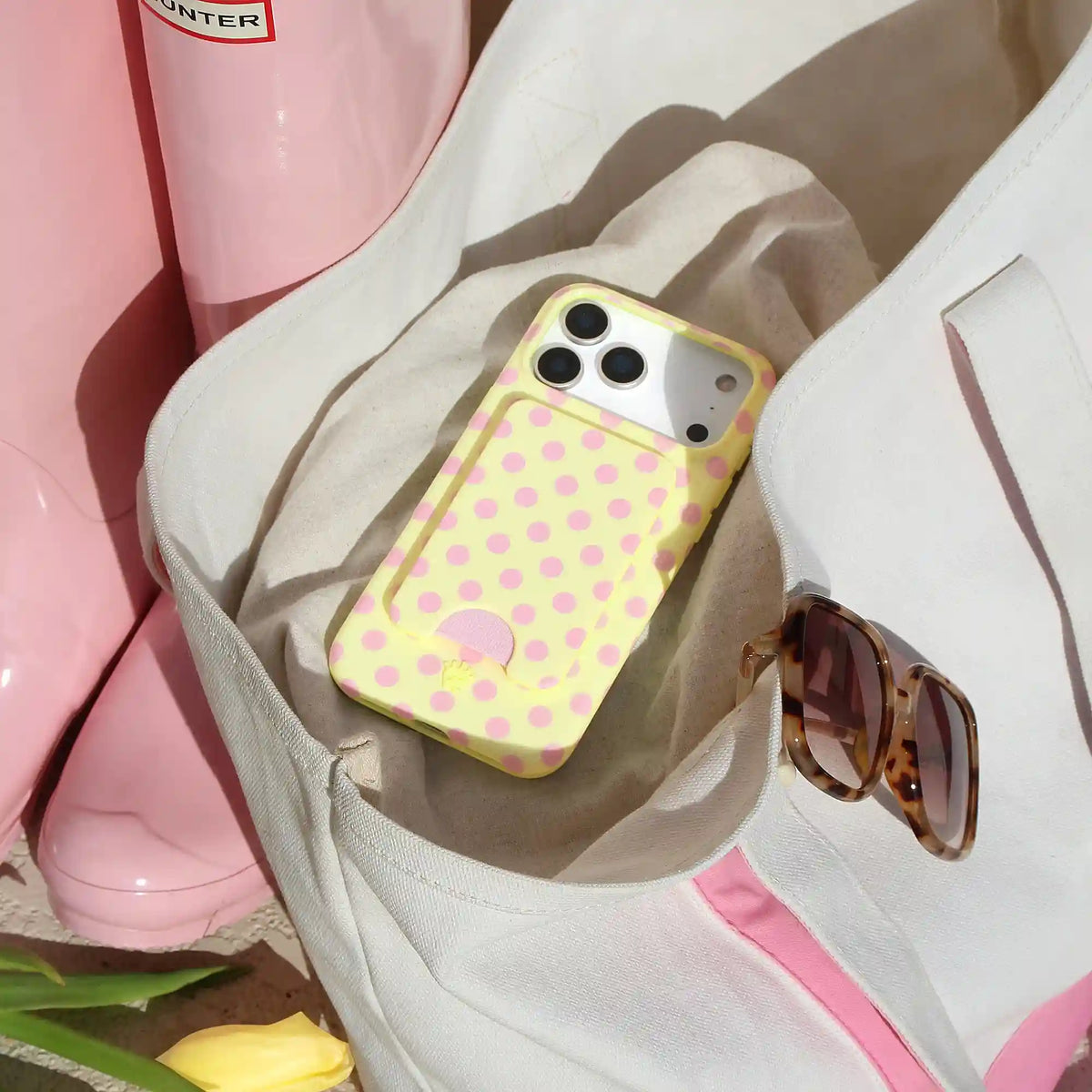 Buttercream Polka Dot MagSafe Wallet