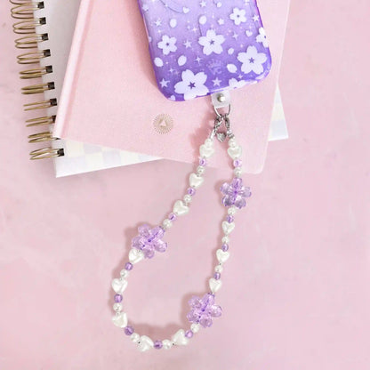Lavender Cherry Blossom Phone Charm