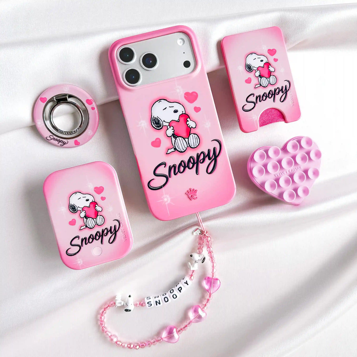 Snoopy Be Mine Phone Charm