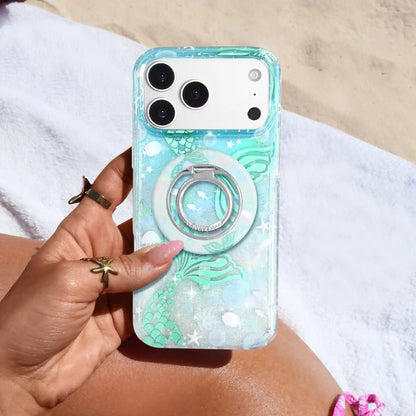 Mermaid Glitter Holo MagSafe Grip Ring
