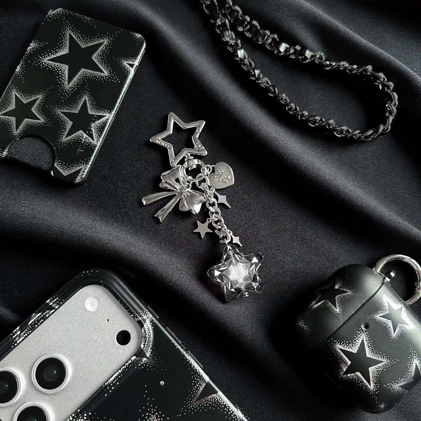 Onyx Star Bag Charm