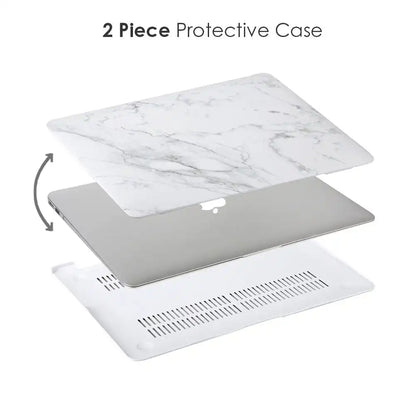 White Marble MacBook Case