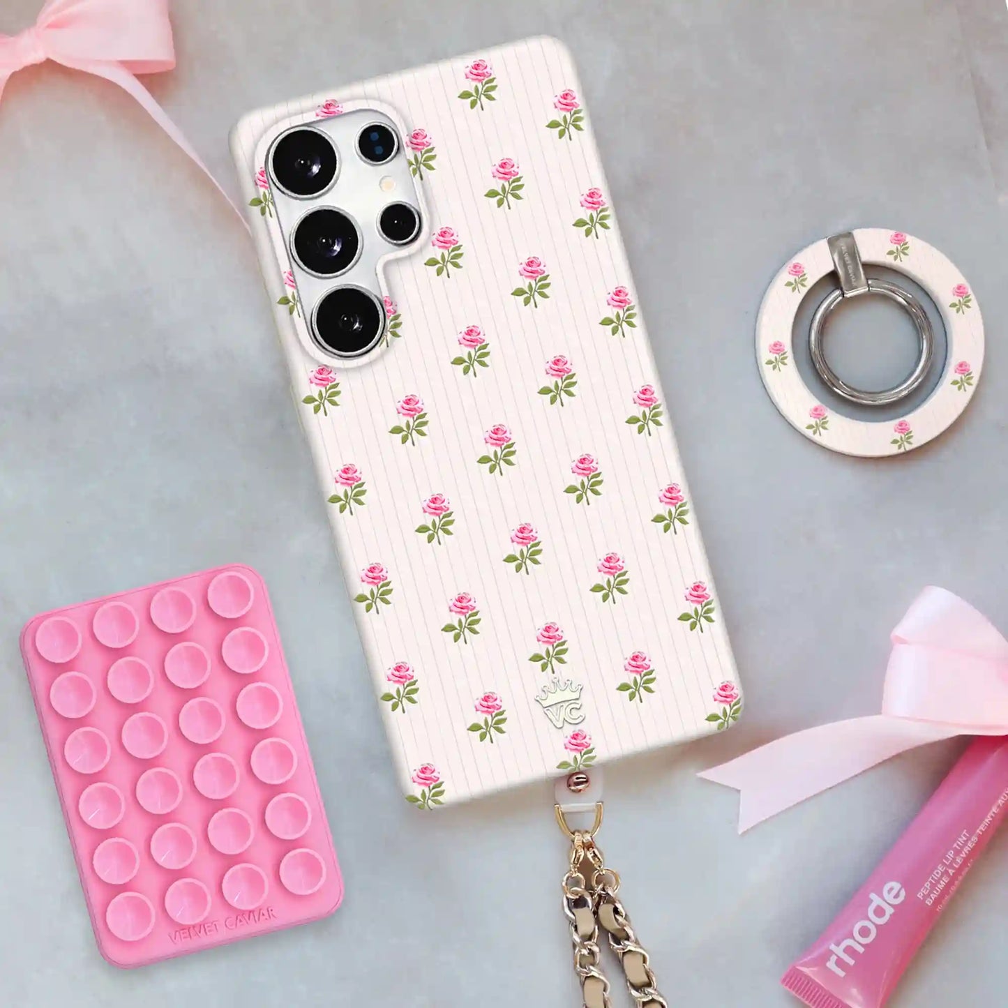 Pink Peony Floral Samsung Case