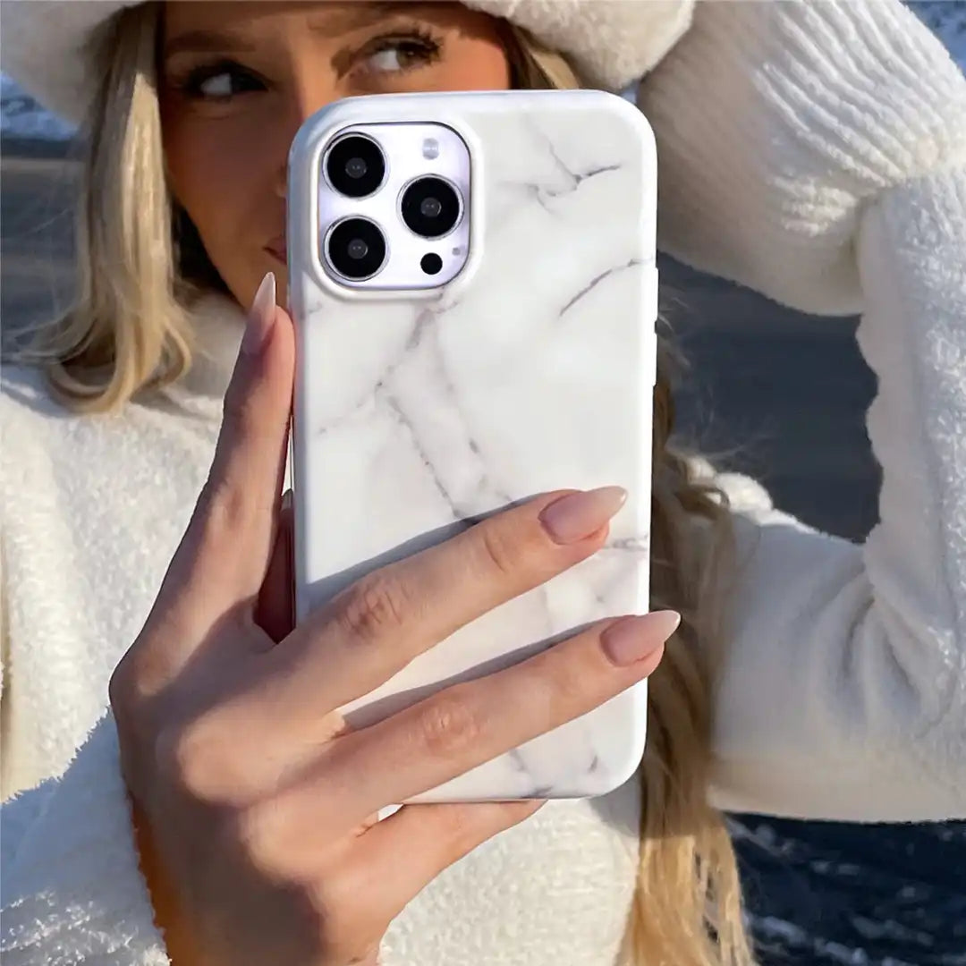 Carrara Marble iPhone Case