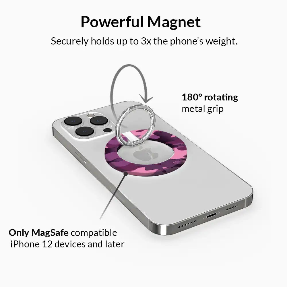 Magenta Camo MagSafe Grip Ring