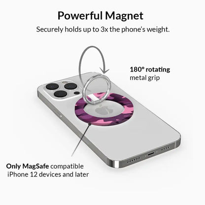 Magenta Camo MagSafe Grip Ring