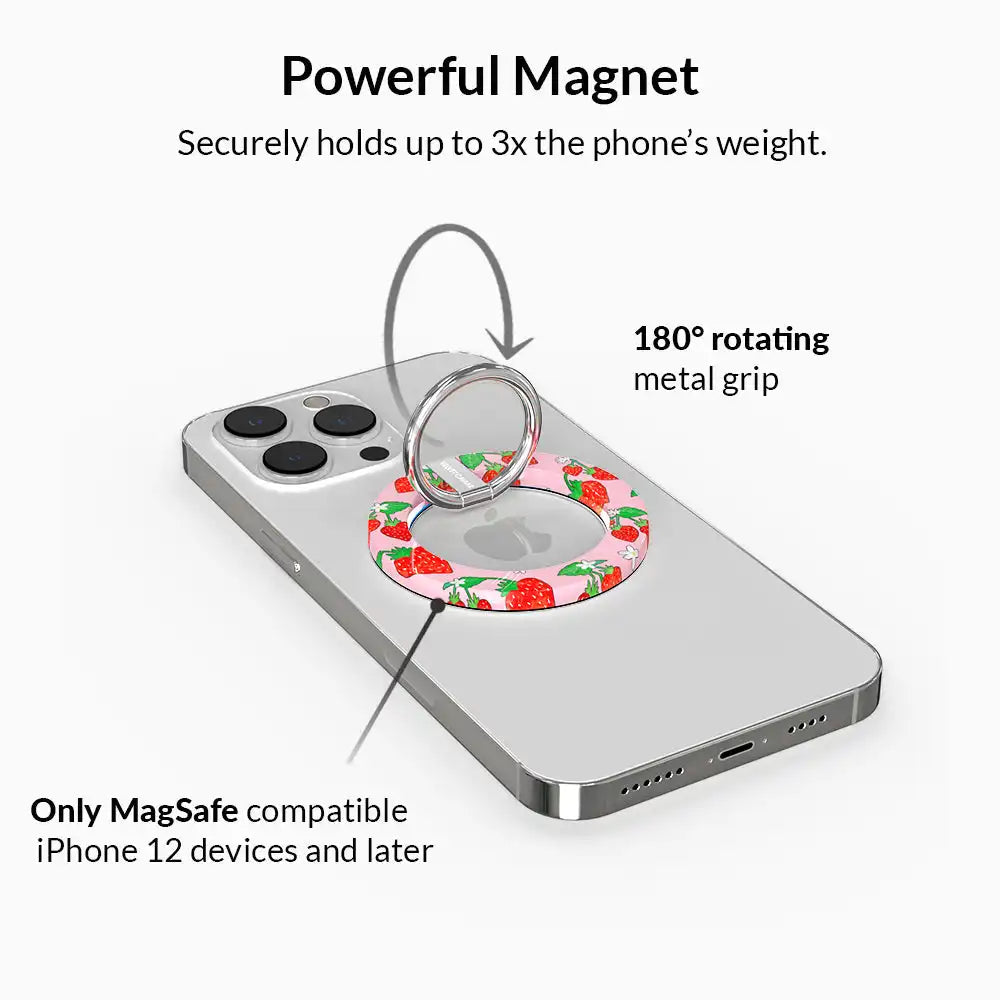 Strawberry Sweethearts MagSafe Grip Ring