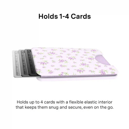 Dainty Lilac Floral MagSafe Wallet