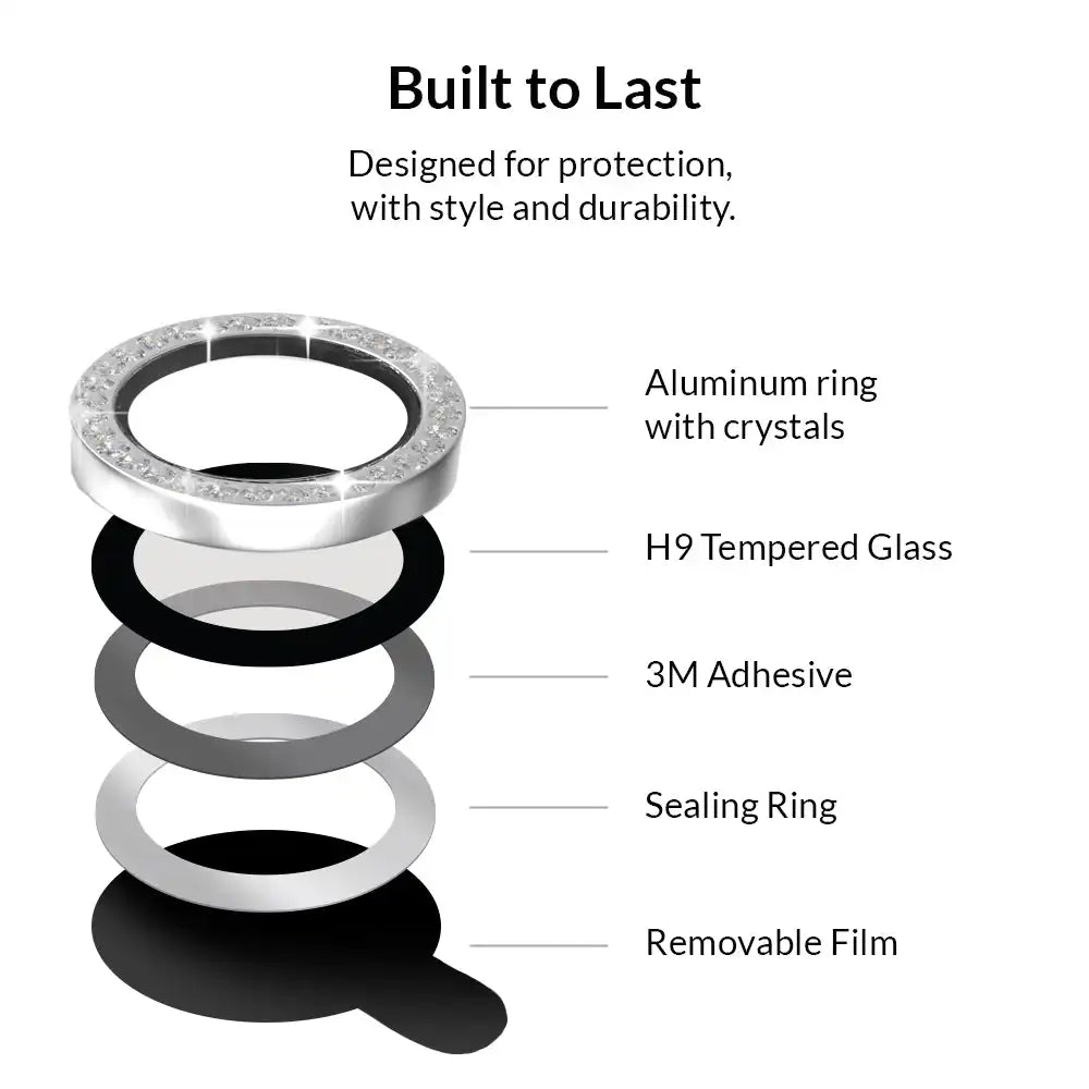 Crystal Glam Camera Lens Protector for iPhone