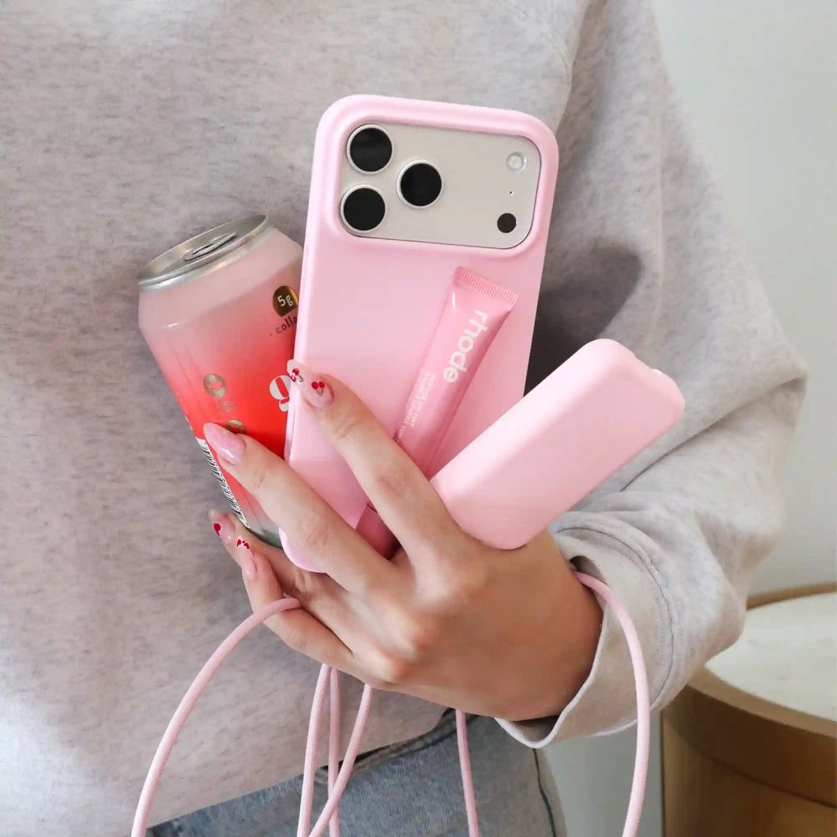 Strawberry Milk Fast Charging Cable, 6ft USB-C