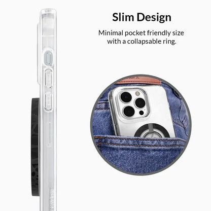 Black Croc MagSafe Grip Ring