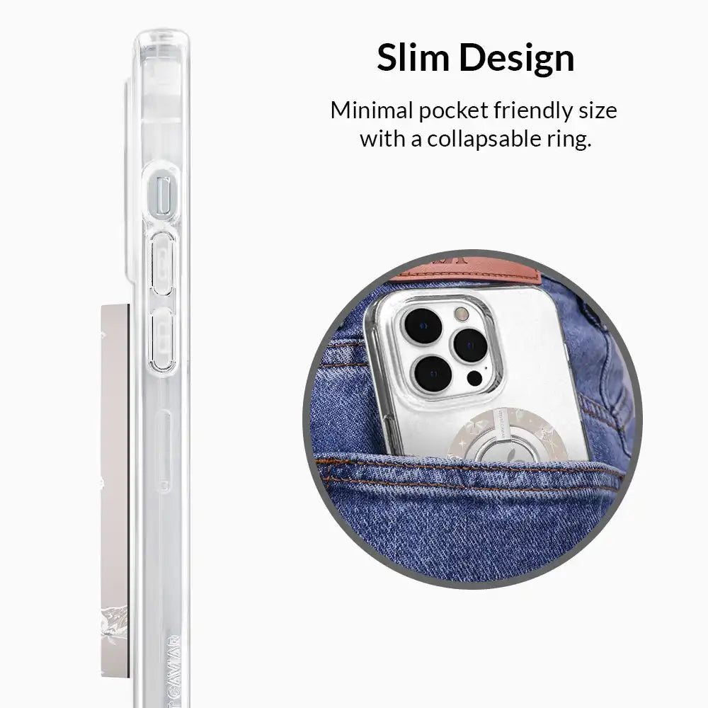 Moonlight Moths MagSafe Grip Ring