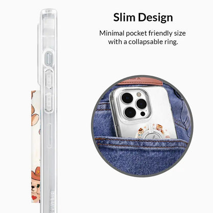 Cowboy Teddy MagSafe Grip Ring