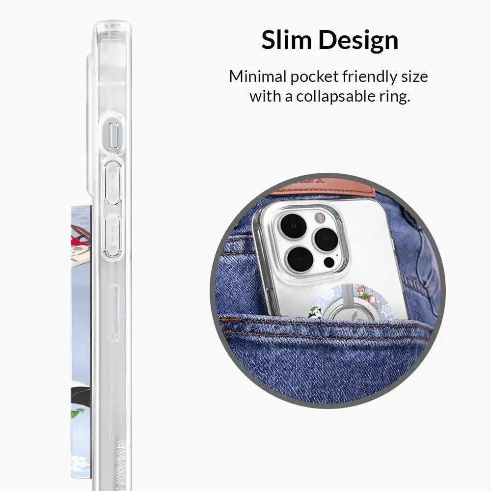 Winter Wonderland Baby Animals MagSafe Grip Ring