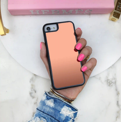 Rose Gold Reflective Mirror iPhone Case