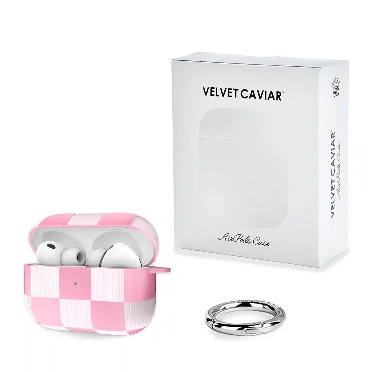 Pink Vibe Checkered AirPod Case