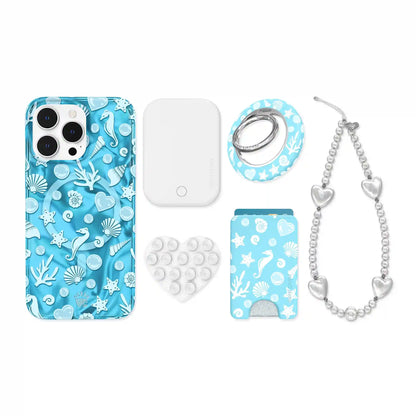 Aquamarine Holo iPhone Bundle Set