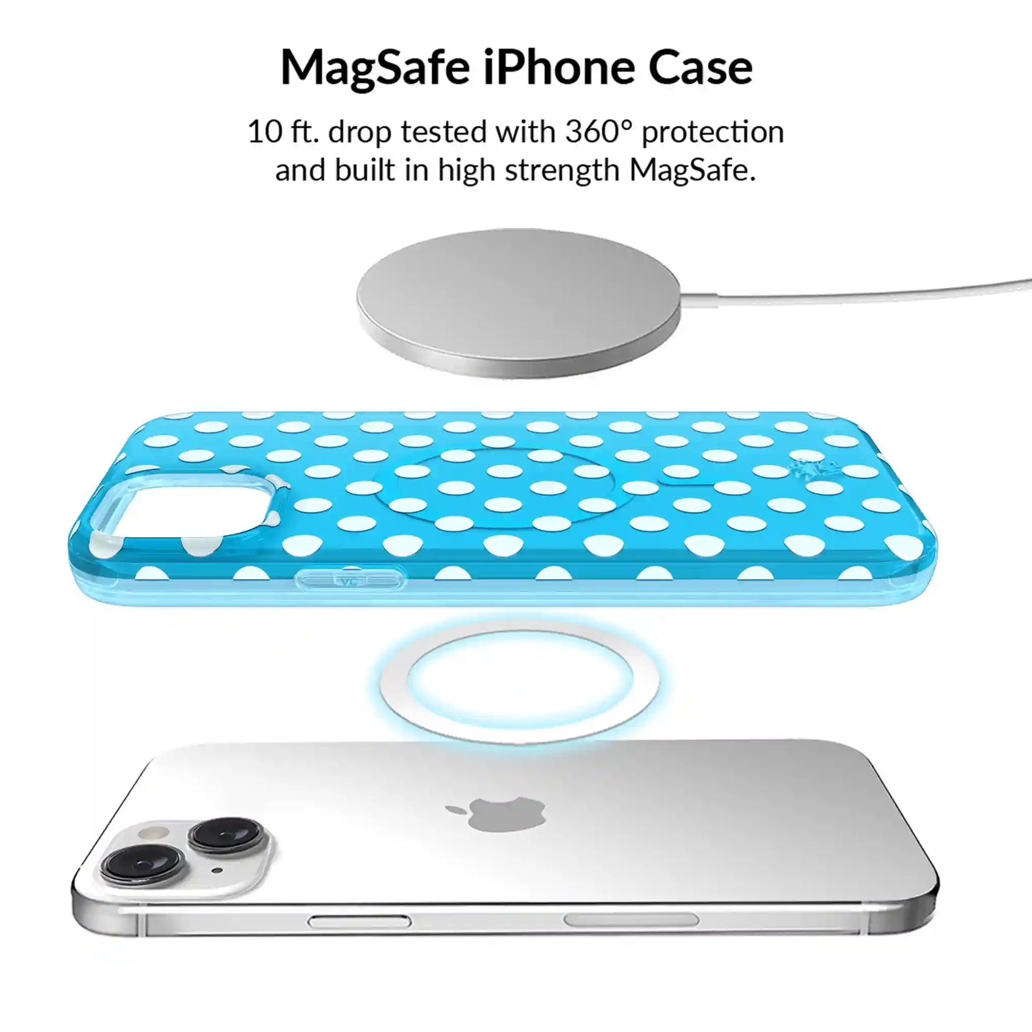 Aquamarine Polka Dot iPhone Bundle Set