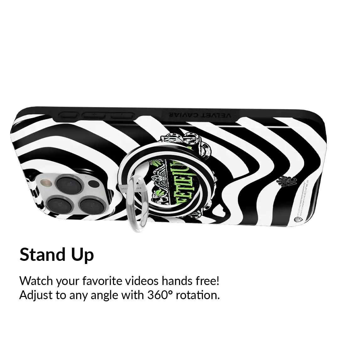 Black & White Swirls MagSafe Grip Ring