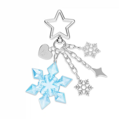 Blue Snowflake Bag Charm