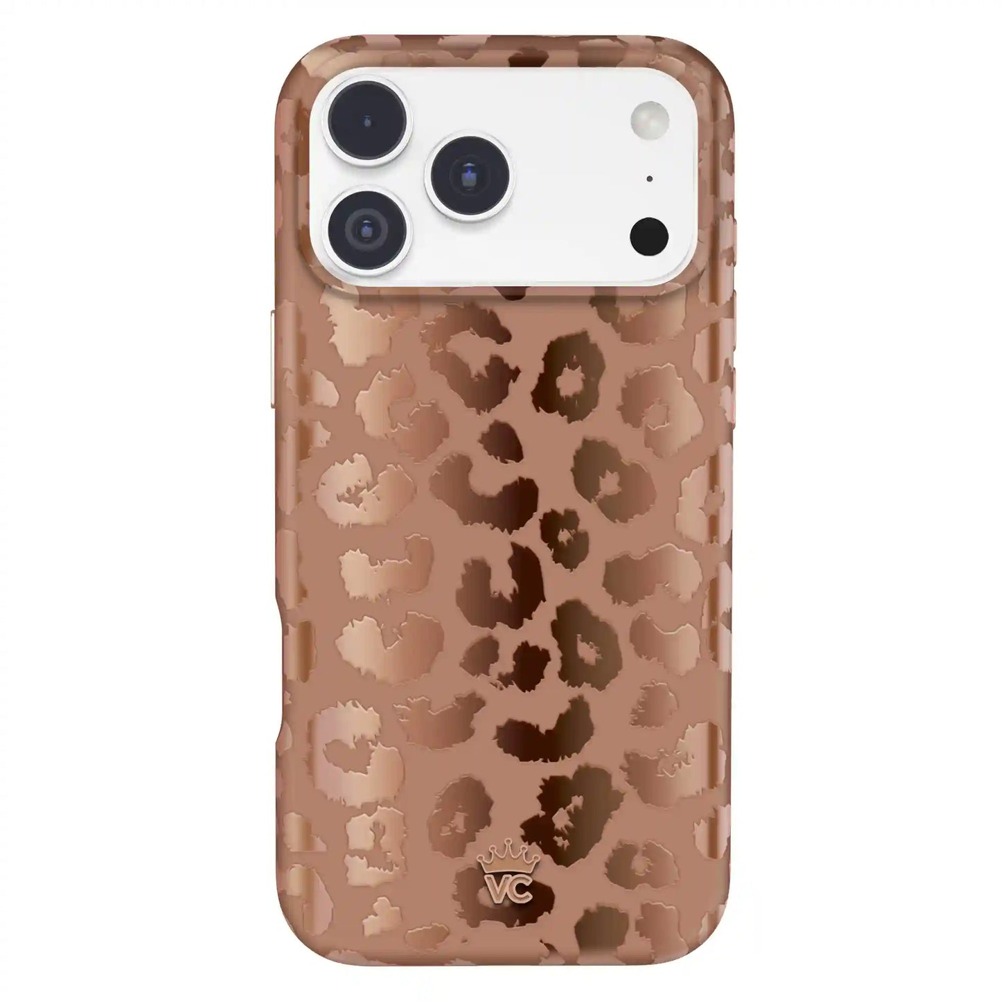 Bronze Chrome Leopard iPhone Case