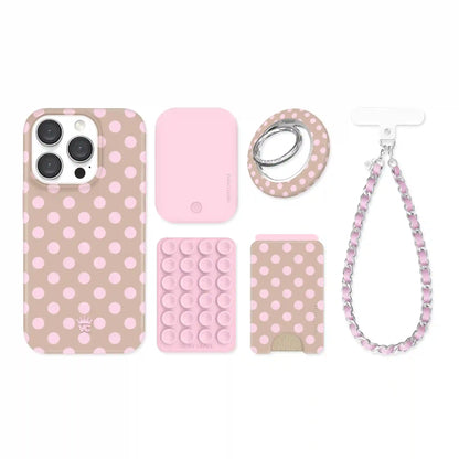 Brown Sugar Polka Dot iPhone Bundle Set