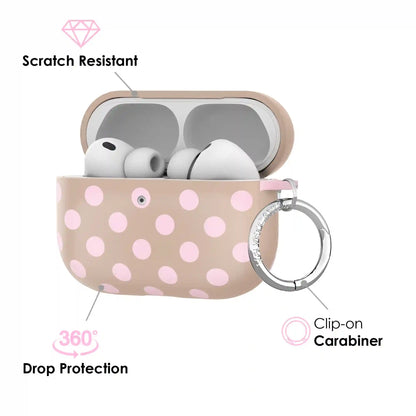 Brown Sugar Polka Dot AirPod Case