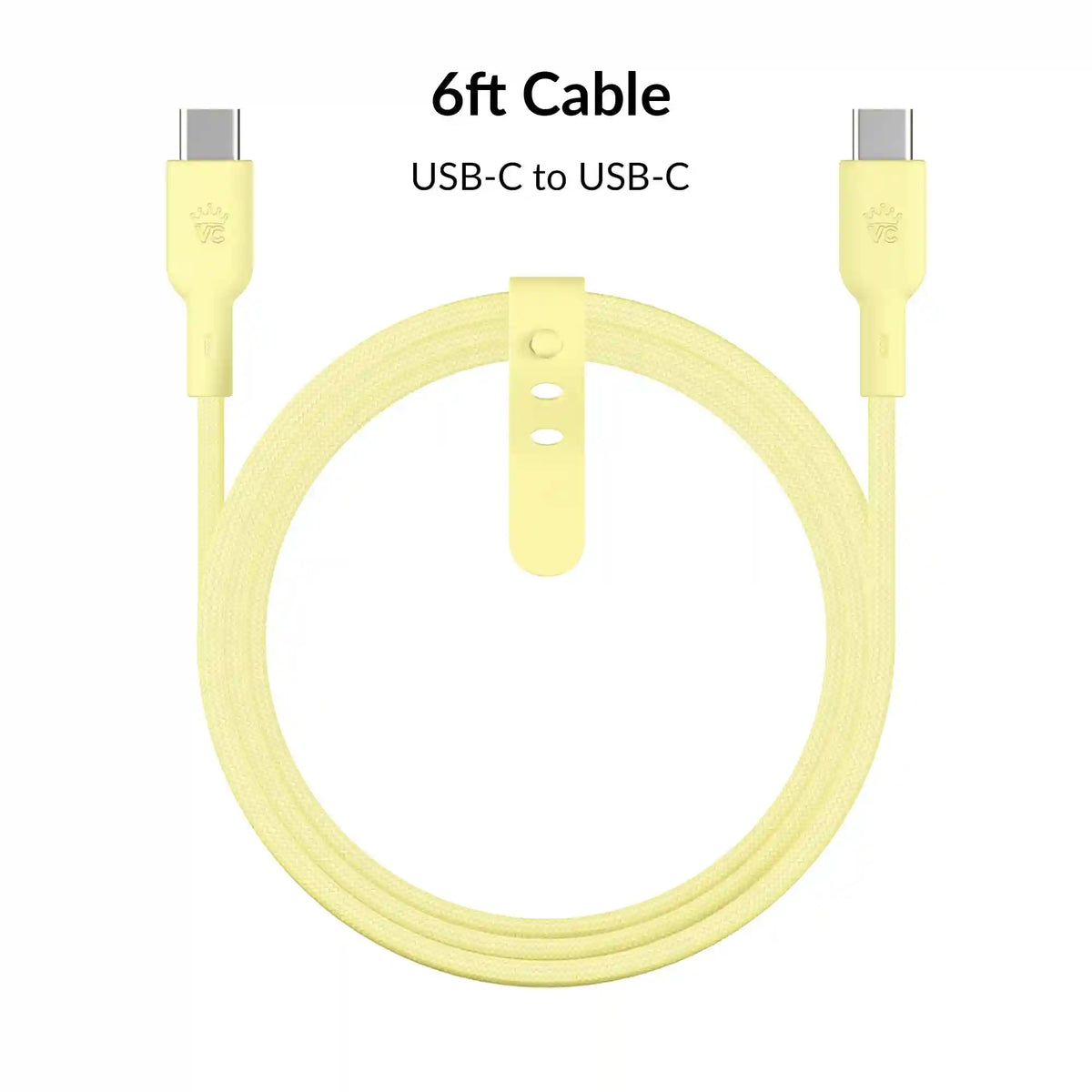 Butter Yellow Fast Charging Cable, 6ft USB-C