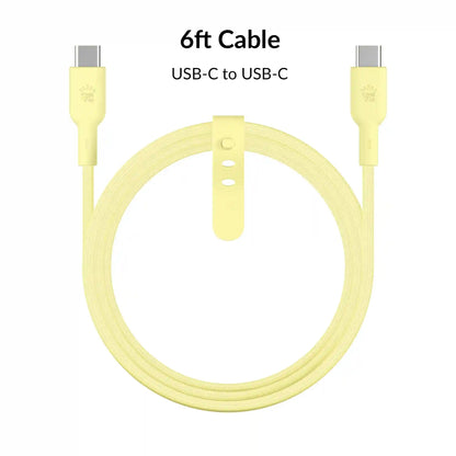 Butter Yellow Fast Charging Cable, 6ft USB-C