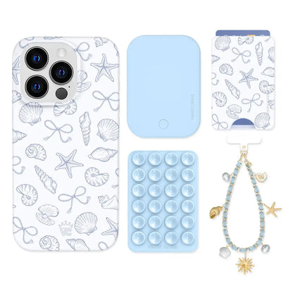 Coastal Seashells iPhone Bundle Set - Wallet